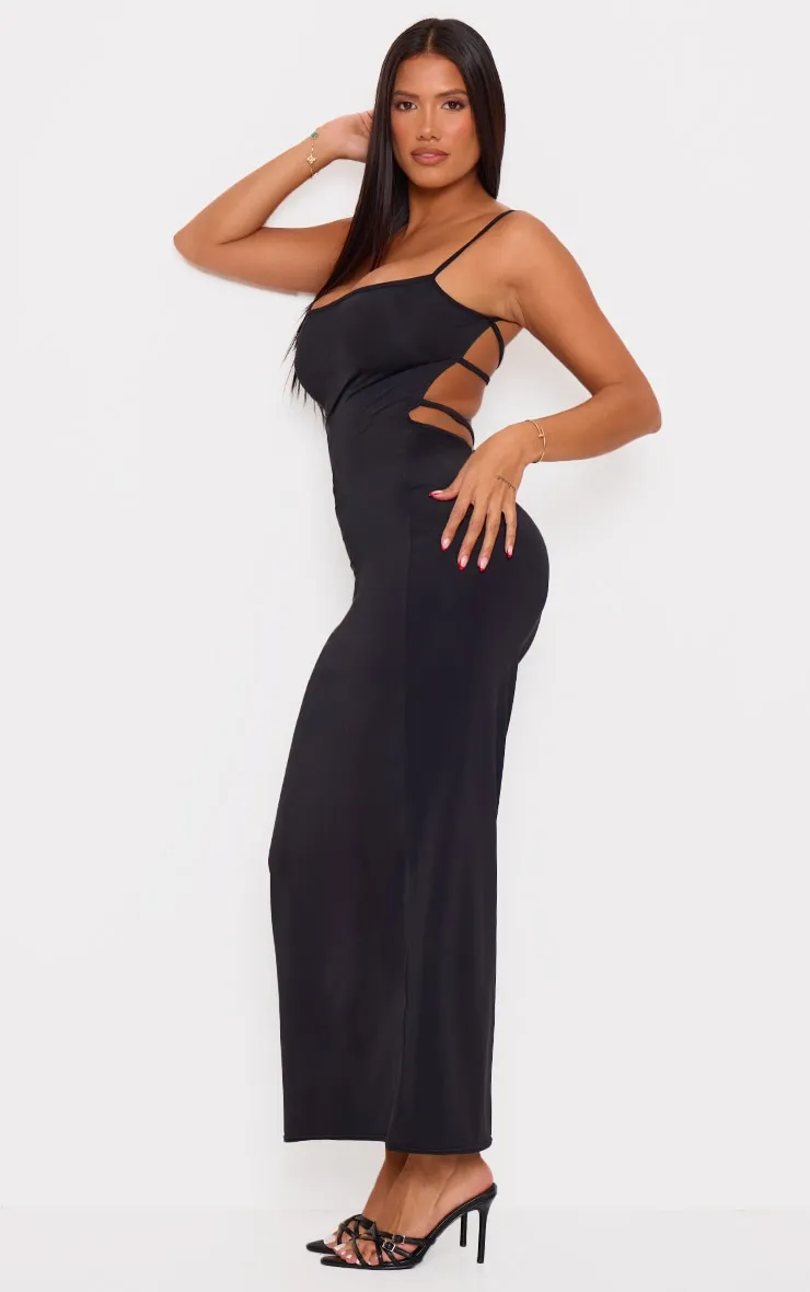 Shape Black Sculpt Strappy Back Detail Maxi Dress sold by Pretty Little Thing product image thumbnail 3