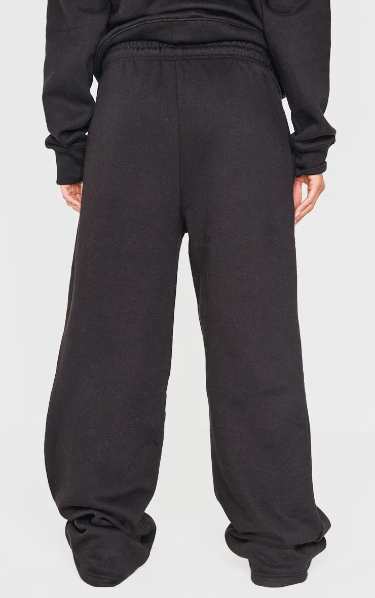 Black Straight Leg Seam Detailed Joggers sold by Pretty Little Thing product image thumbnail 3