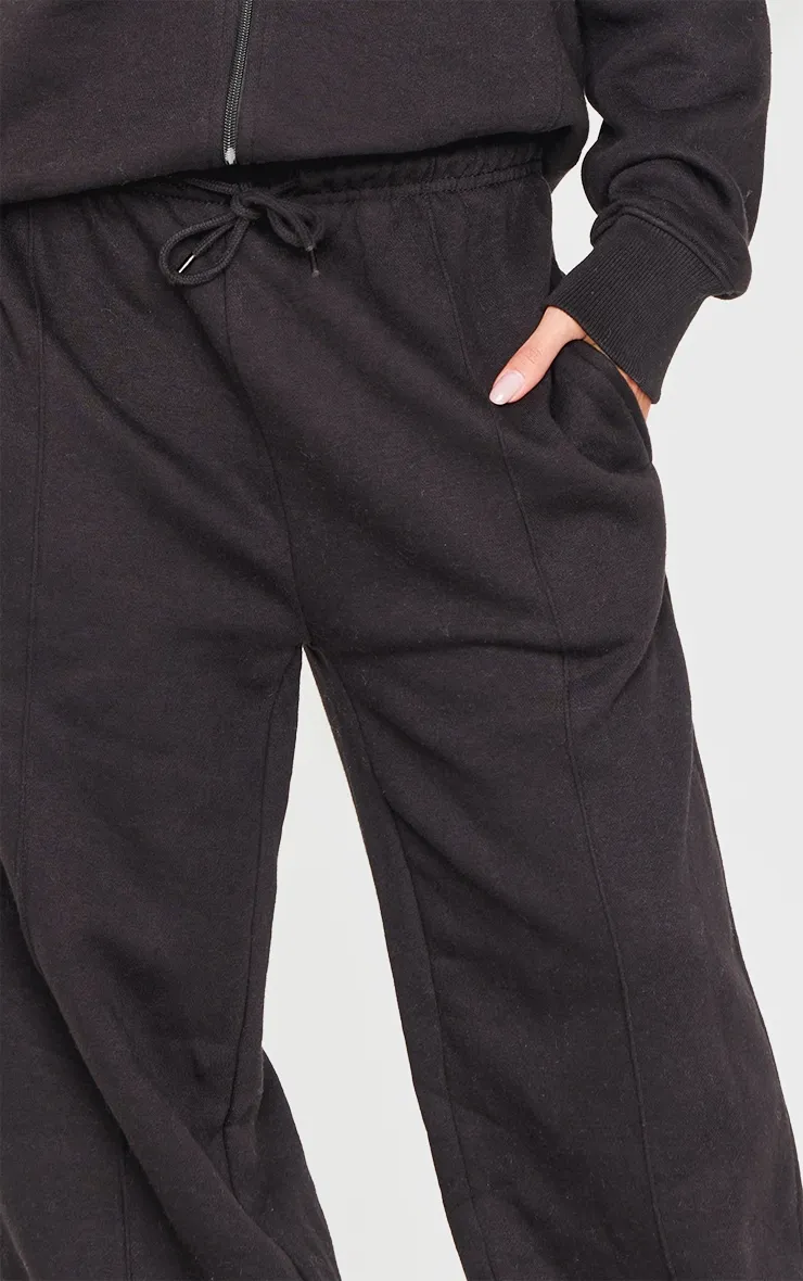 Black Straight Leg Seam Detailed Joggers sold by Pretty Little Thing product image thumbnail 4