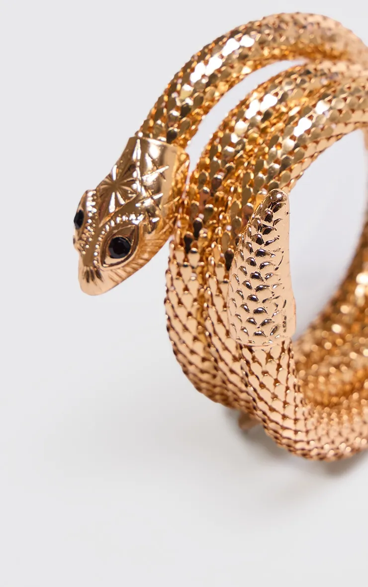 Gold Chain Snake Wrap Around Bangle sold by Pretty Little Thing product image thumbnail 2
