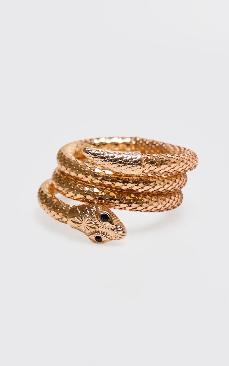Gold Chain Snake Wrap Around Bangle sold by Pretty Little Thing product image thumbnail 3