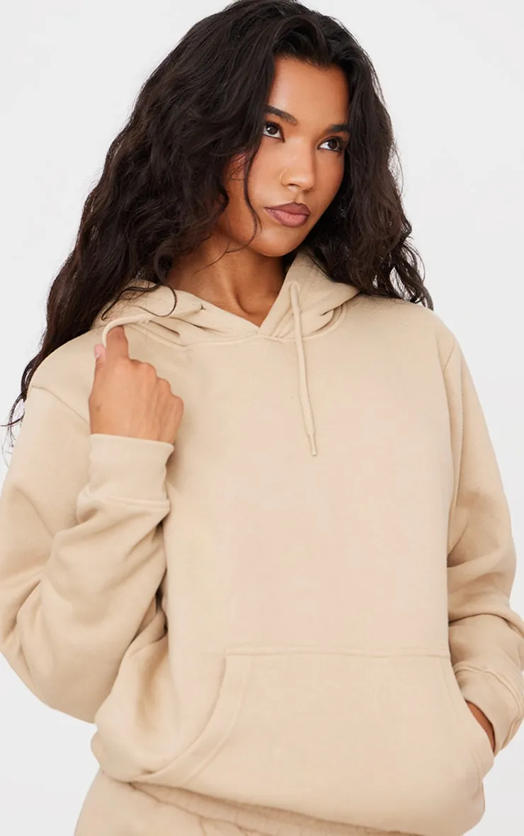 Sand Oversized Fit Sweat Hoodie sold by Pretty Little Thing product image thumbnail 4