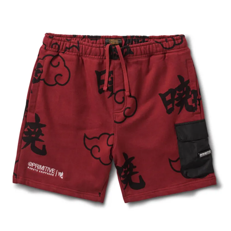 AKATSUKI BOXY FLEECE SHORTS sold by Primitive