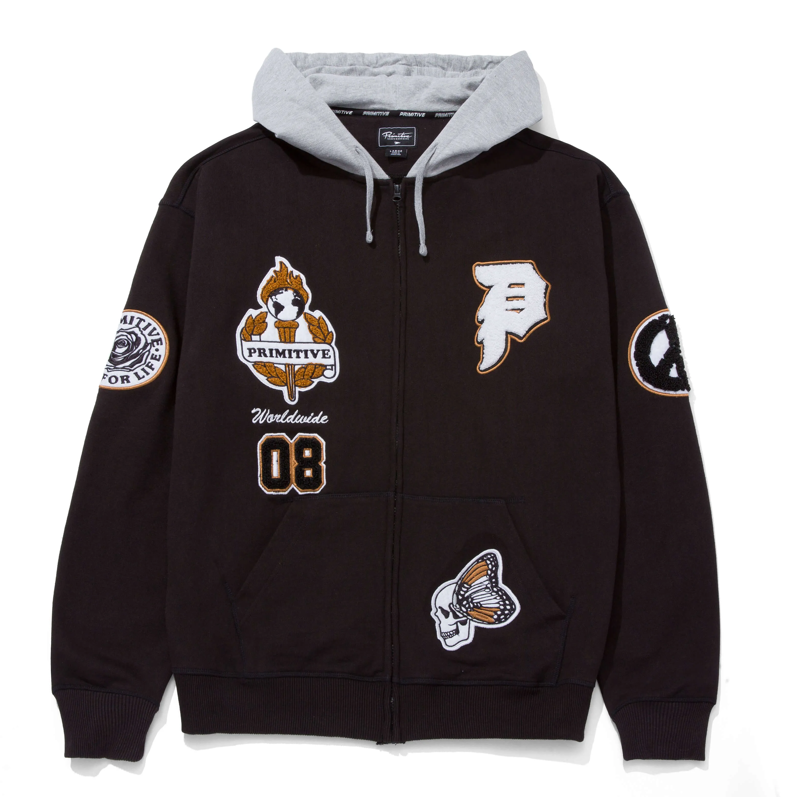 ALUMNI ZIP UP HOOD sold by Primitive