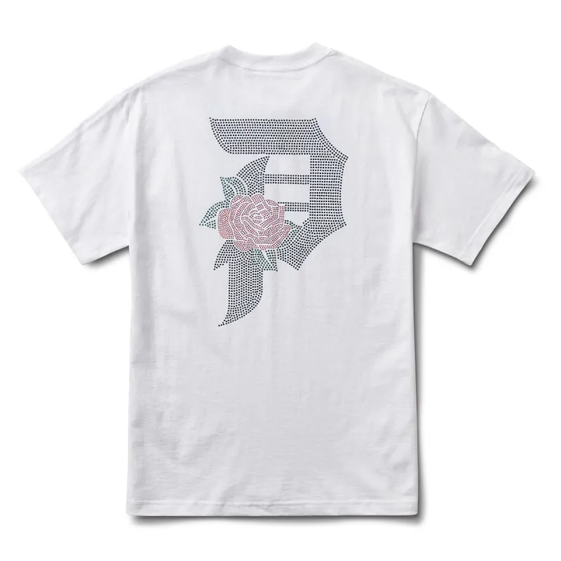 DIRTY P RHINESTONE ROSE TEE sold by Primitive