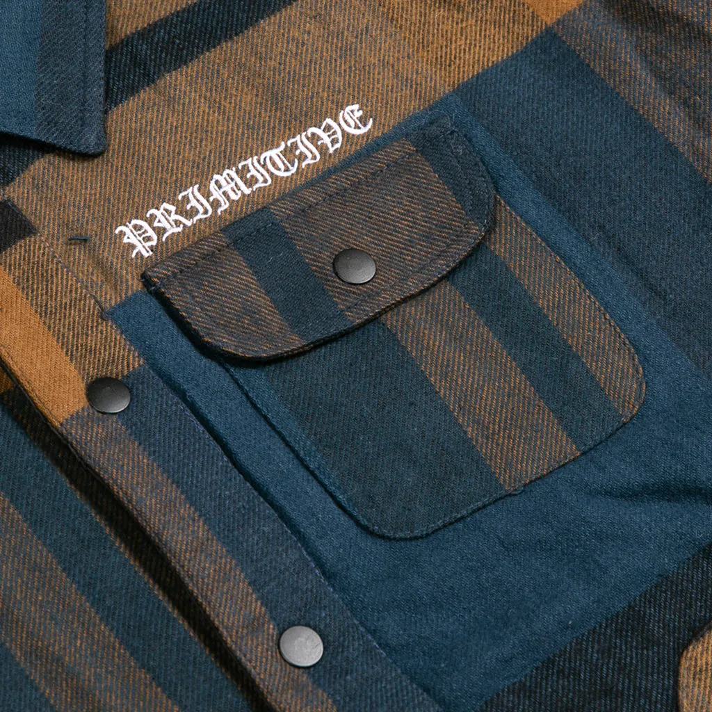 DE SOTO TWO-FER FLANNEL JACKET sold by Primitive product image thumbnail 4