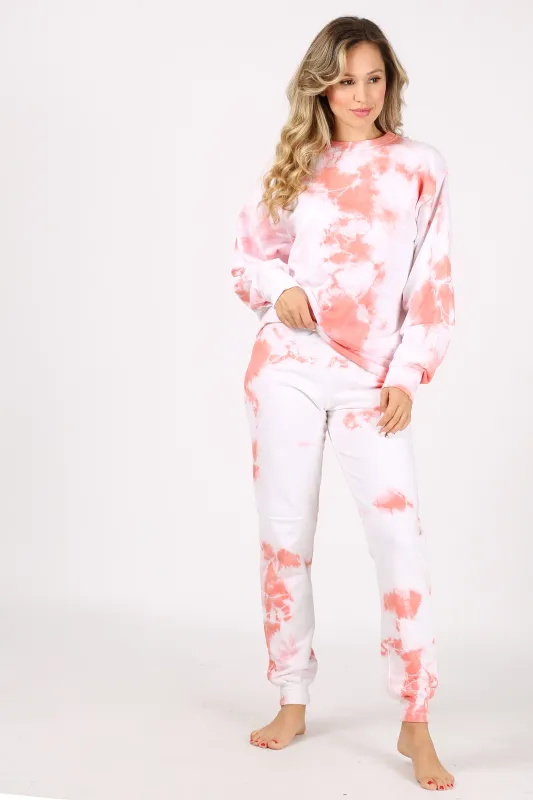 Cloud Burst Tie-Dye Jogger Pants - Red / White sold by Prince Peter Collection