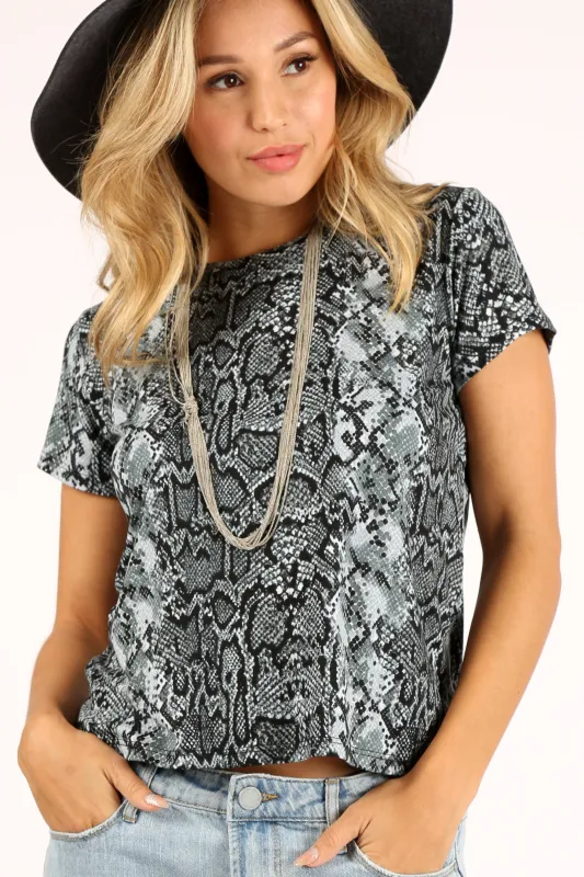 Python Print Tee Grey sold by Prince Peter Collection