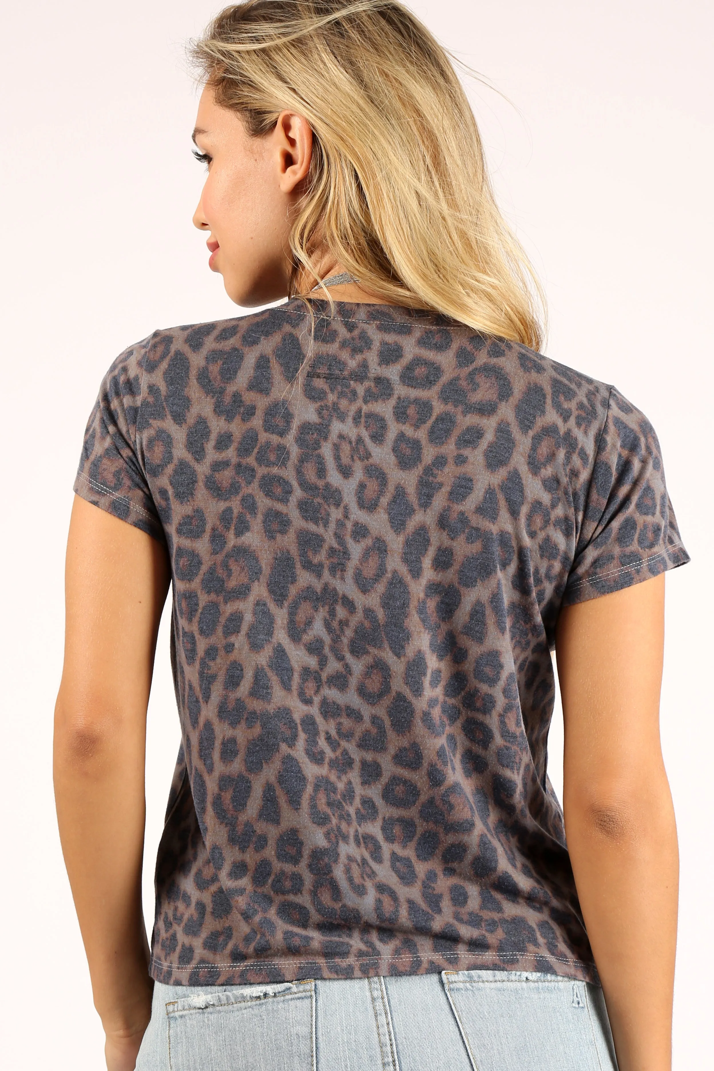 Leopard Print Tee Blue sold by Prince Peter Collection product image thumbnail 4