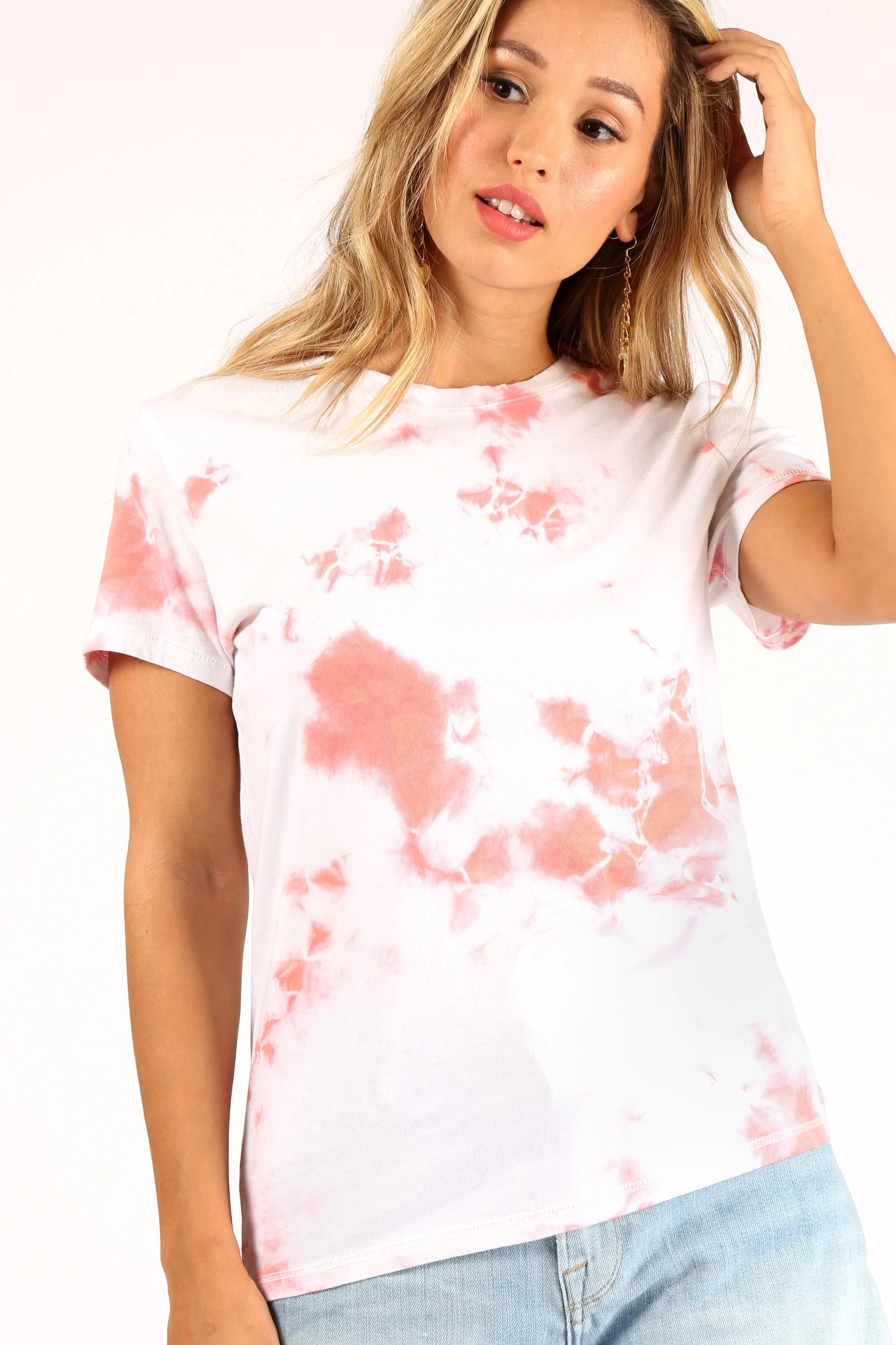 Red Cloud Burst Tie-Dye Tee sold by Prince Peter Collection