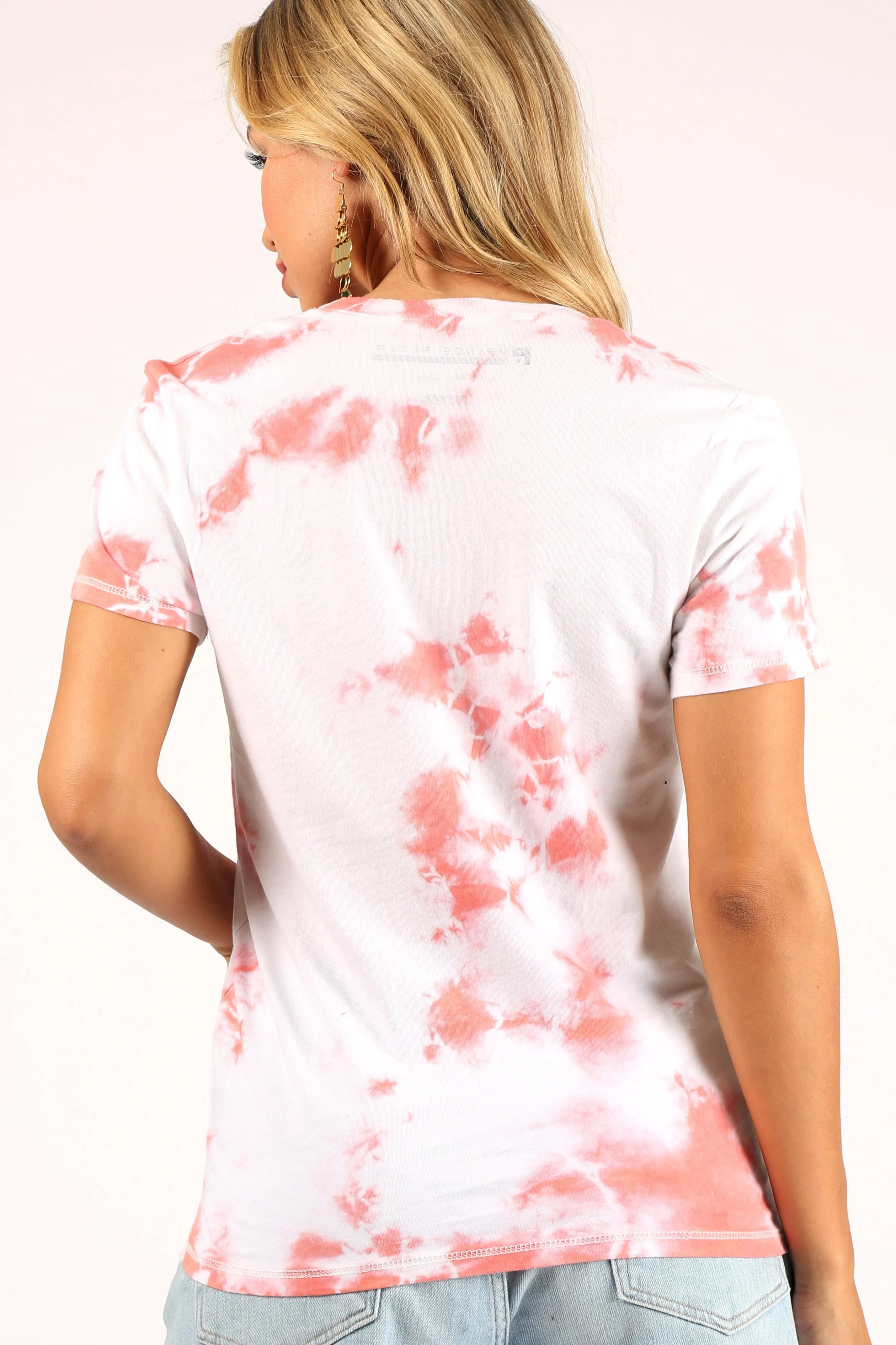 Red Cloud Burst Tie-Dye Tee sold by Prince Peter Collection product image thumbnail 3