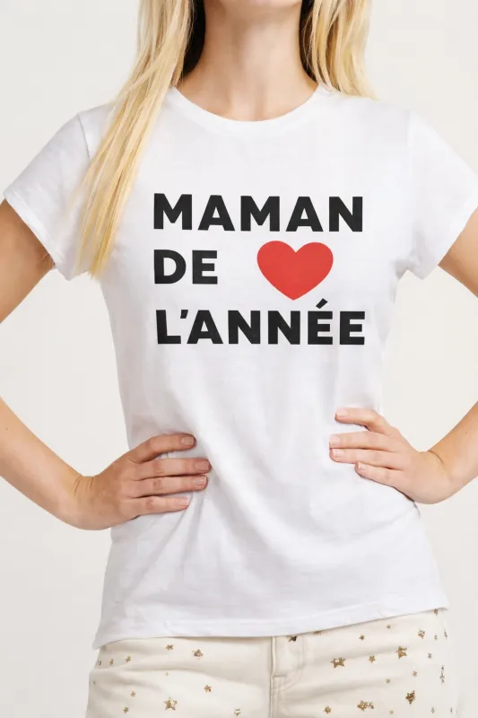 Maman de l’Année Burnout Crew Tee made by Prince Peter Collection