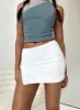 Bold Move Mini Skirt White Low Impact sold by Princess Polly