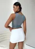 Bold Move Mini Skirt White Low Impact sold by Princess Polly
