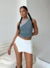 Bold Move Mini Skirt White Low Impact sold by Princess Polly