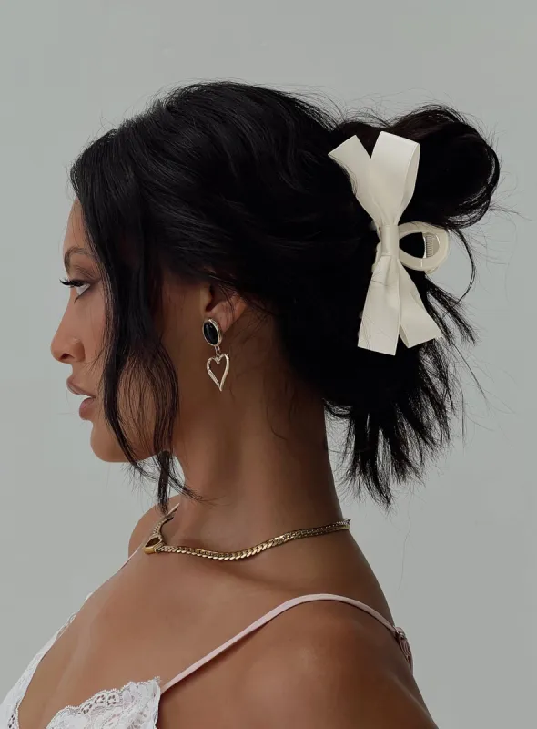 Coecoe Hair Clip White sold by Princess Polly