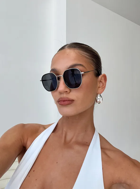 Blade Sunglasses Black sold by Princess Polly