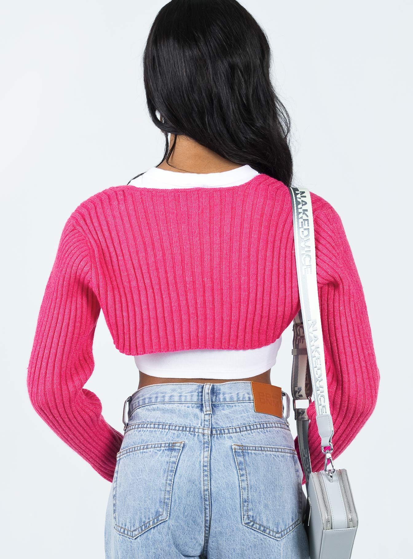 Aytan Bolero Sweater Pink sold by Princess Polly product image thumbnail 5