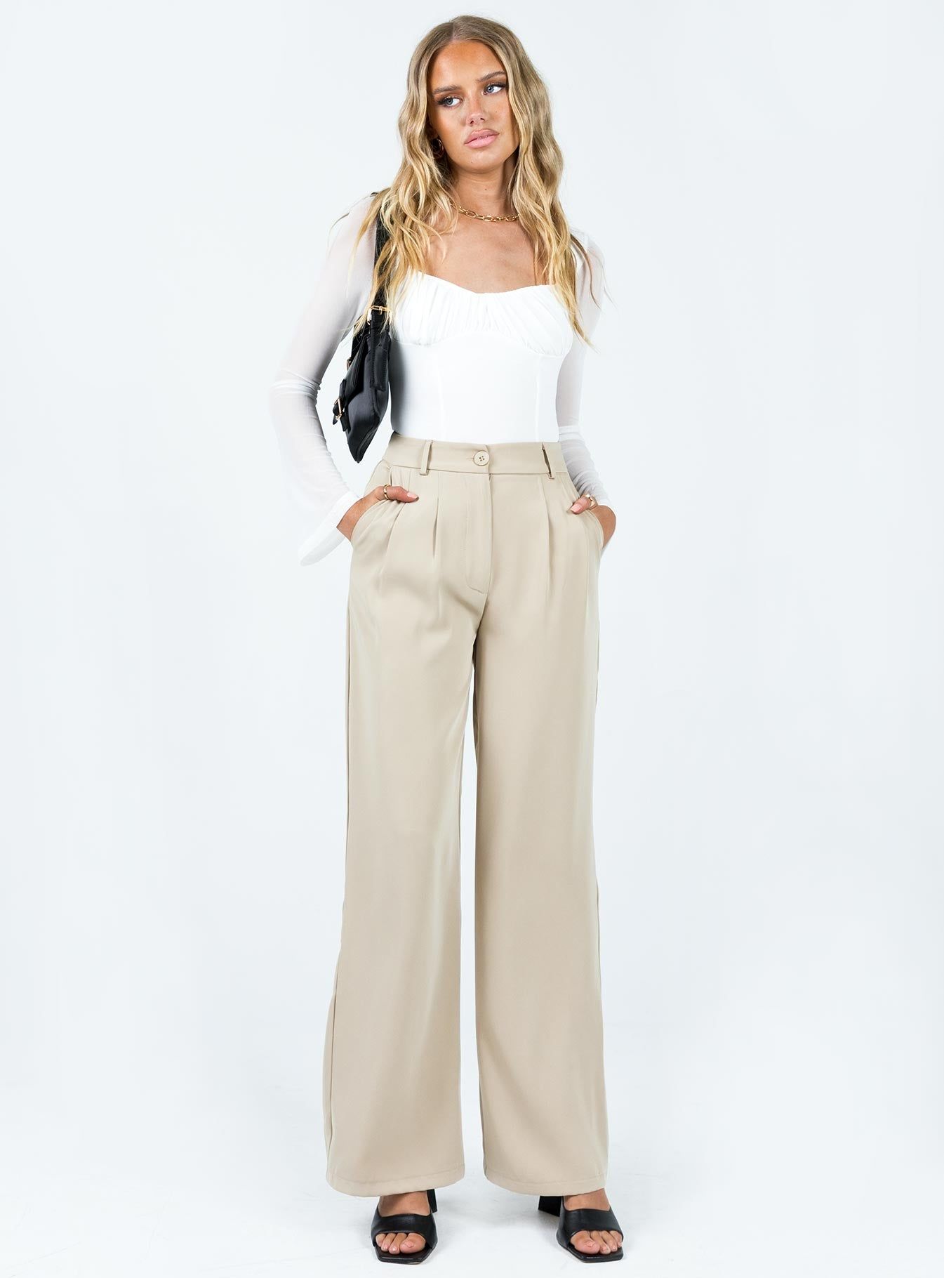 Stellano Long Sleeve Bodysuit White sold by Princess Polly product image thumbnail 3