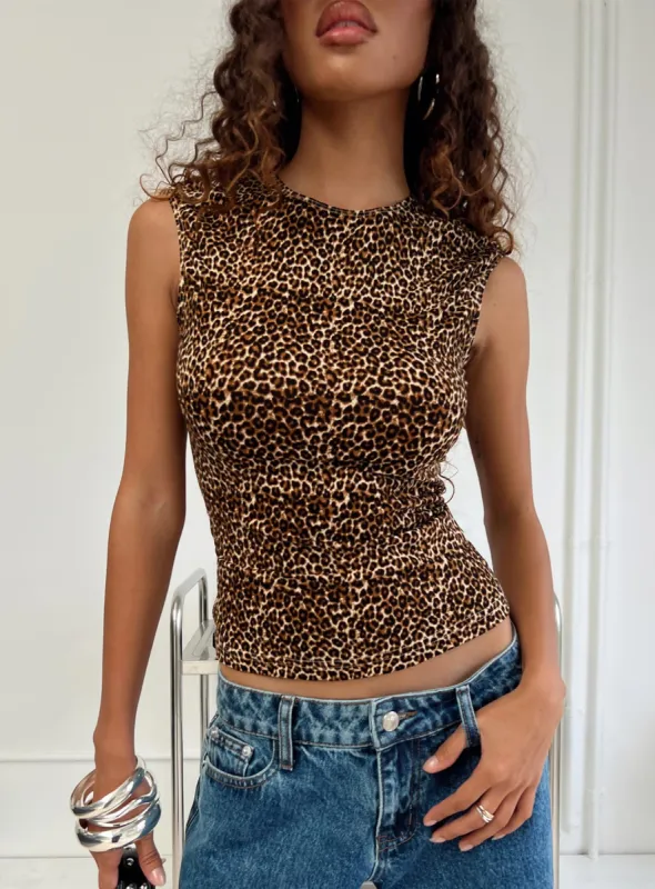 Lure Top Leopard sold by Princess Polly