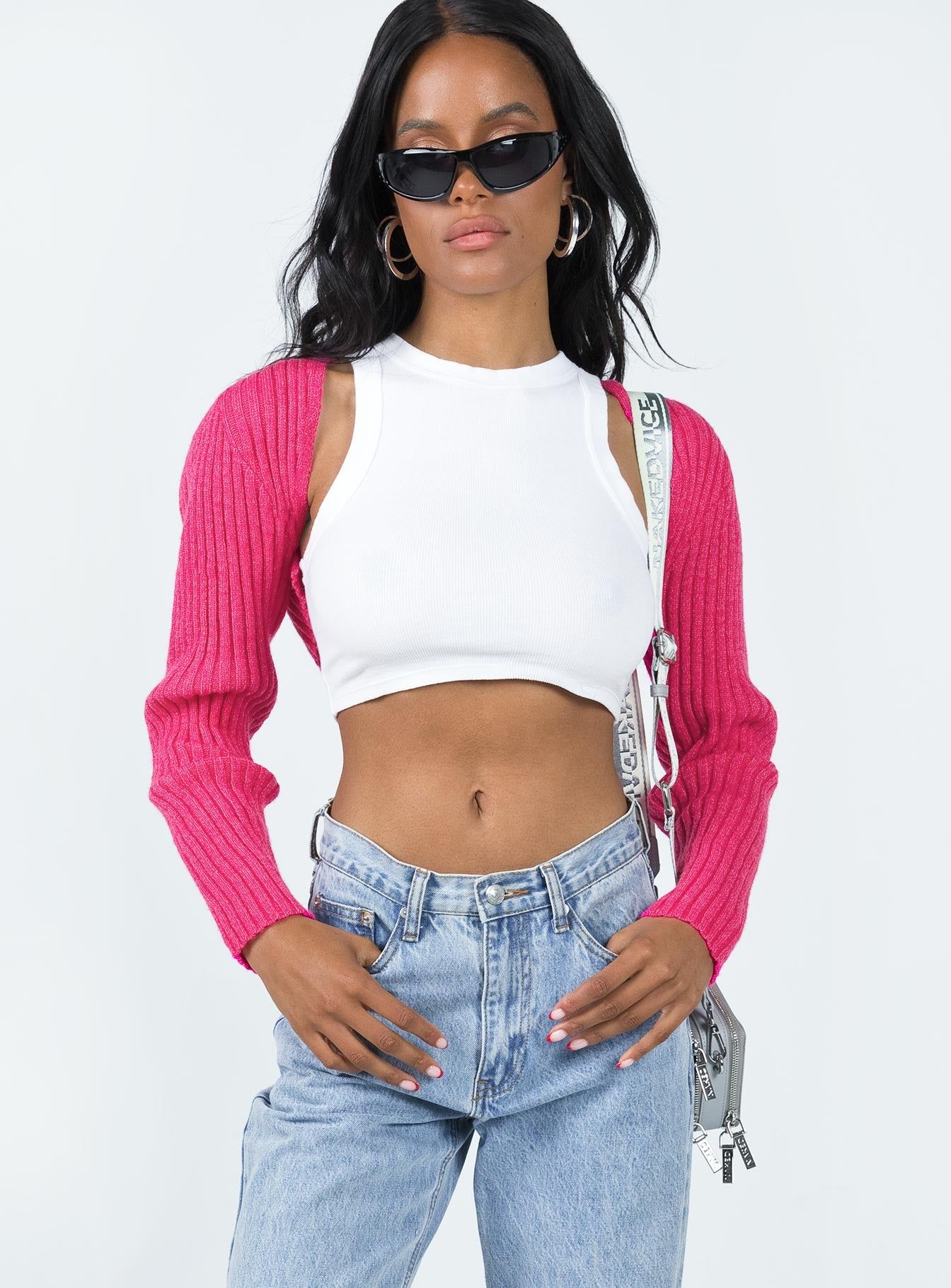 Aytan Bolero Sweater Pink sold by Princess Polly product image thumbnail 2