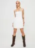 Trynia Mini Dress White sold by Princess Polly