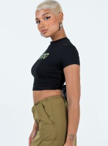 Motel Surtila Top Black sold by Princess Polly