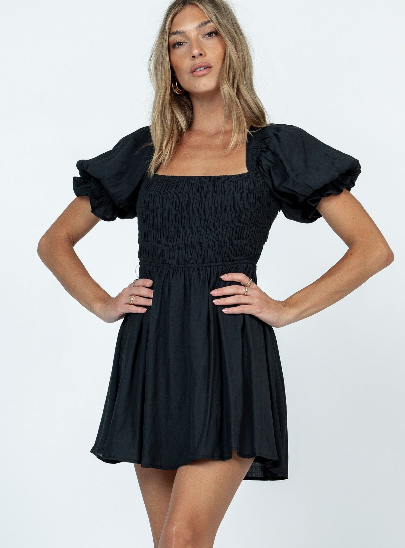 Dani Mini Dress Black sold by Princess Polly