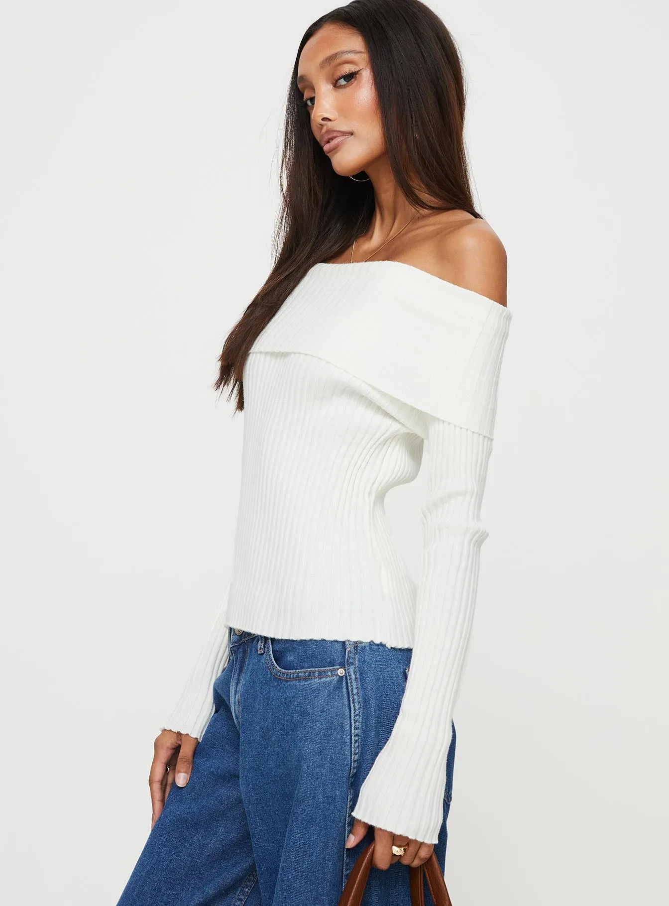 Coolidge Off The Shoulder Top White sold by Princess Polly product image thumbnail 4