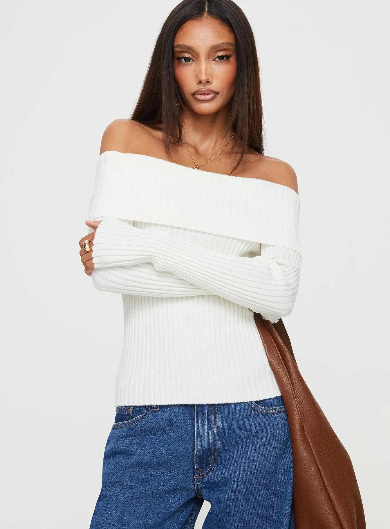 Coolidge Off The Shoulder Top White sold by Princess Polly product image thumbnail 2