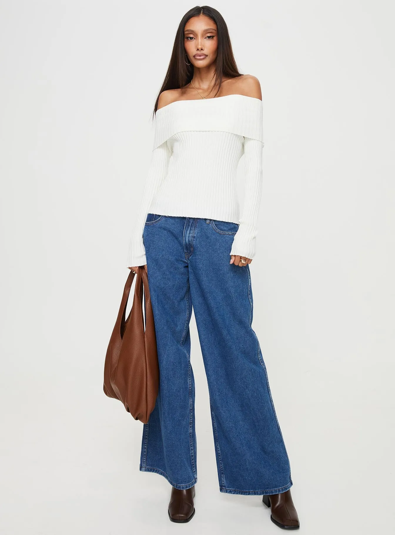 Coolidge Off The Shoulder Top White sold by Princess Polly product image thumbnail 3