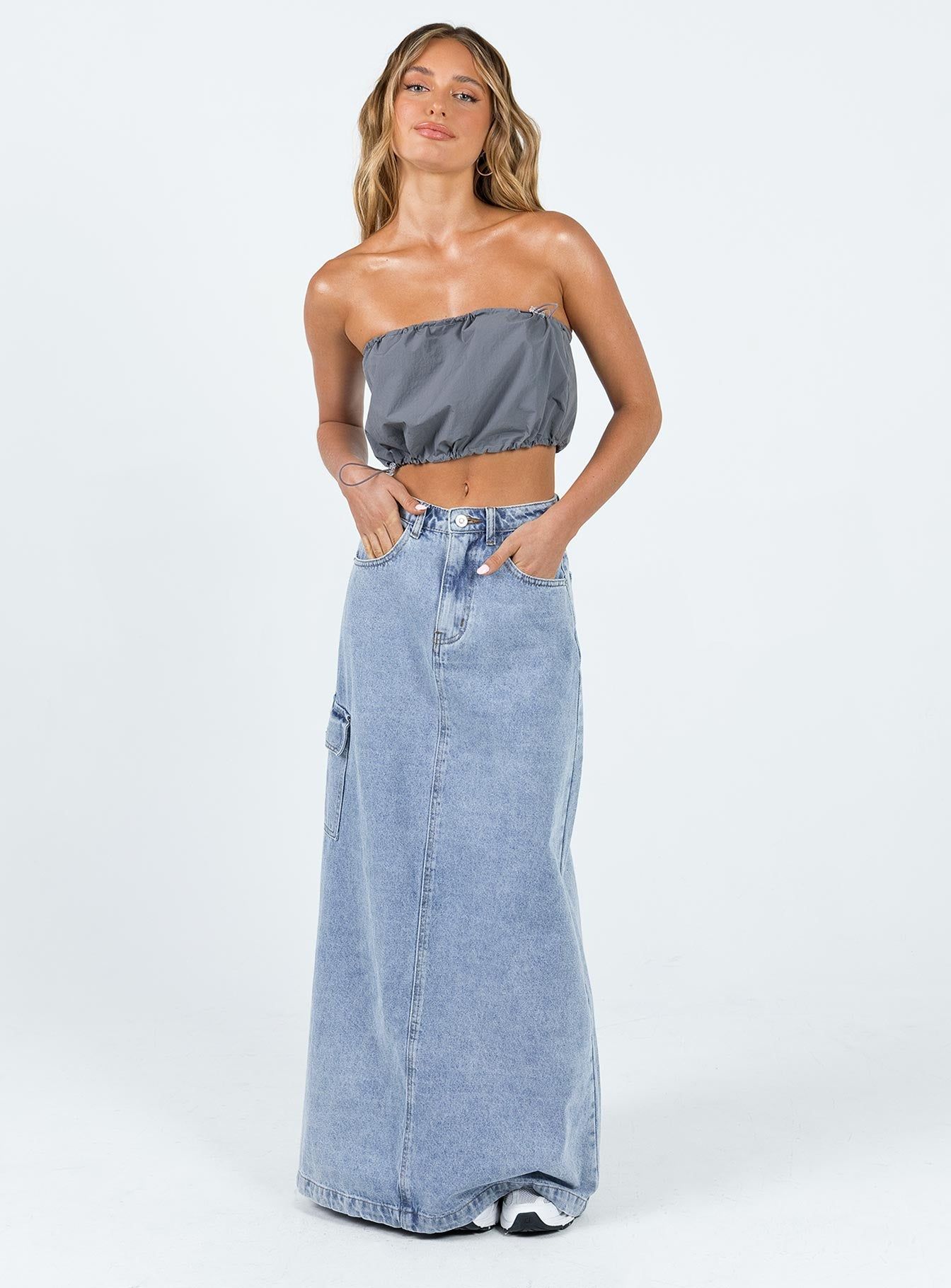 Blackburn Parachute Top Grey sold by Princess Polly product image thumbnail 2