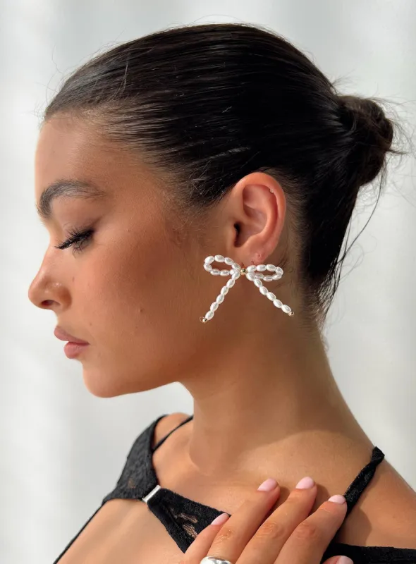 4eva Earrings Pearl sold by Princess Polly