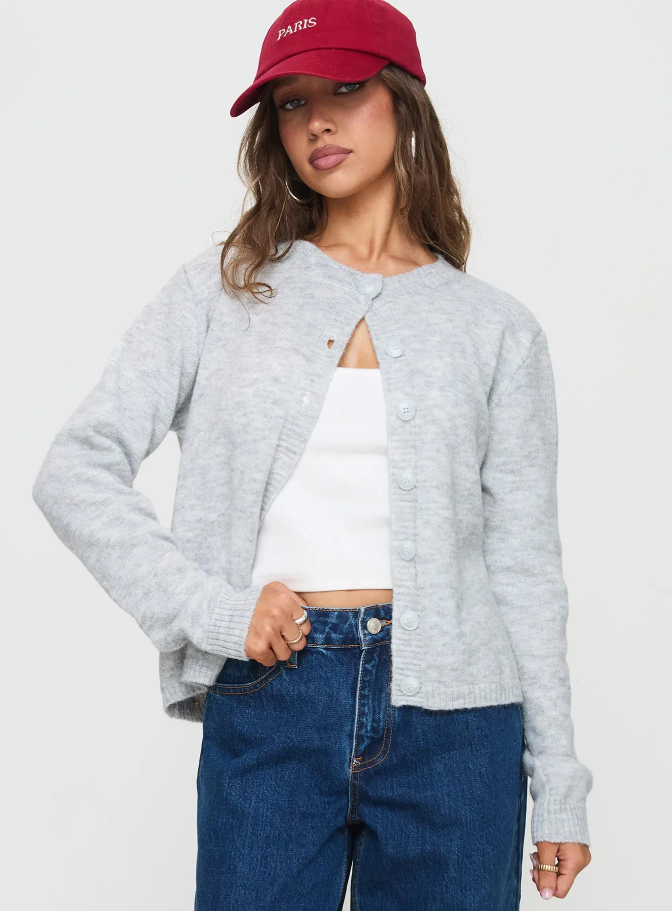 Denmark Cardigan Grey sold by Princess Polly product image thumbnail 2