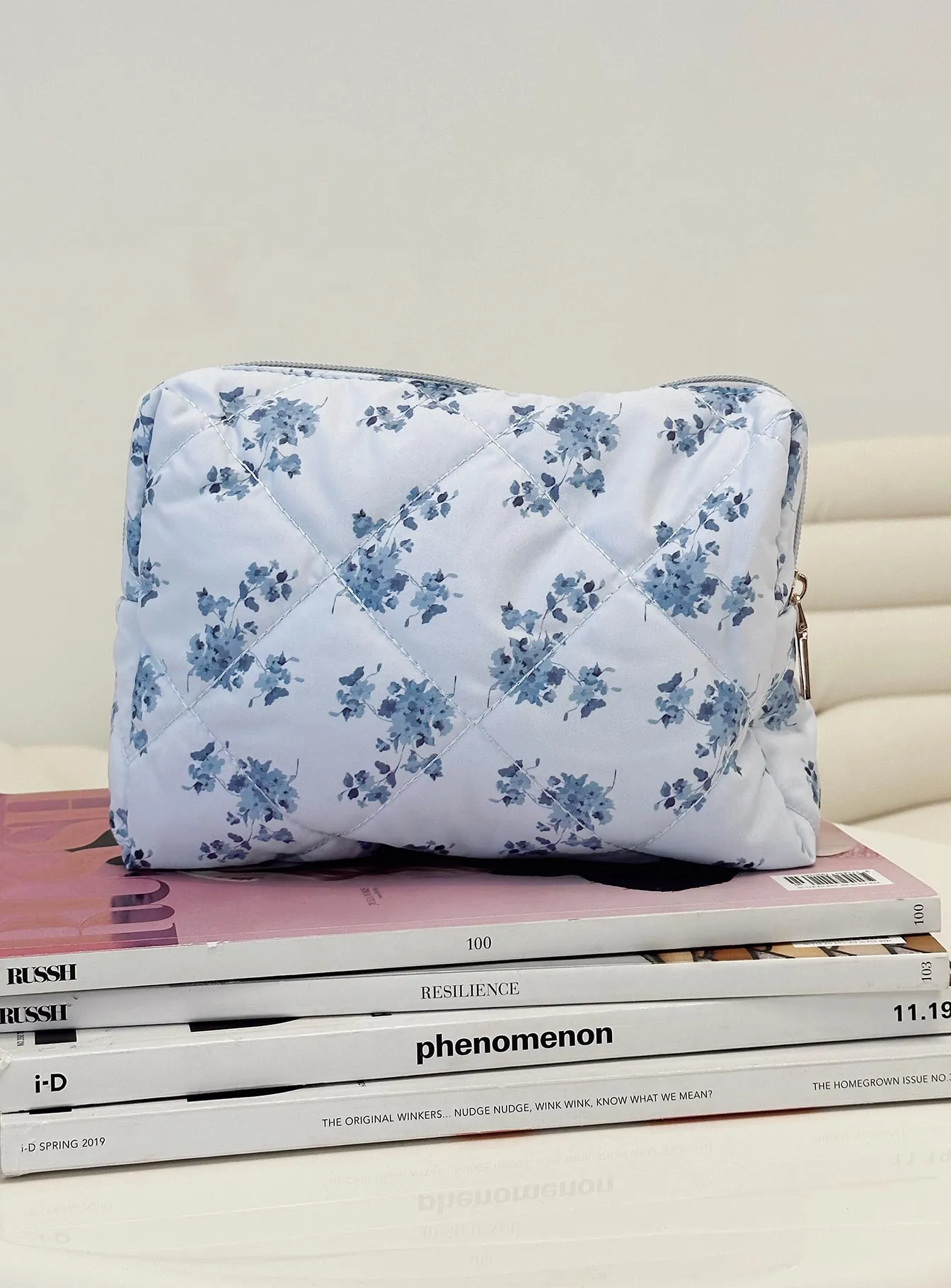 Mulberry Cosmetic Case Blue Floral sold by Princess Polly