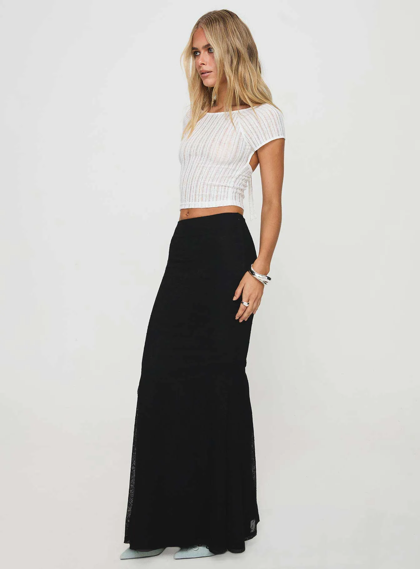 Topping Maxi Skirt Black Tall sold by Princess Polly product image thumbnail 4