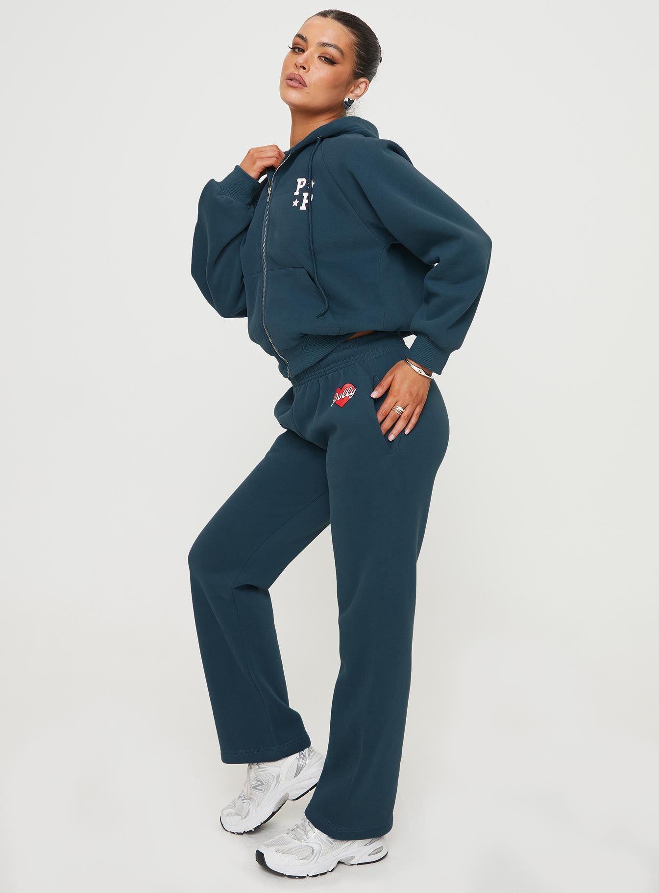 Princess Polly Track Pants Navy / Red sold by Princess Polly product image thumbnail 4