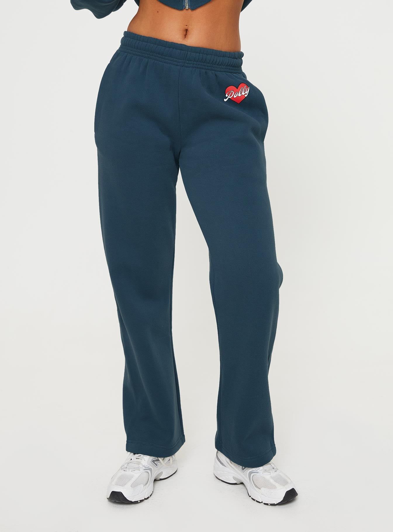 Princess Polly Track Pants Navy / Red sold by Princess Polly product image thumbnail 2