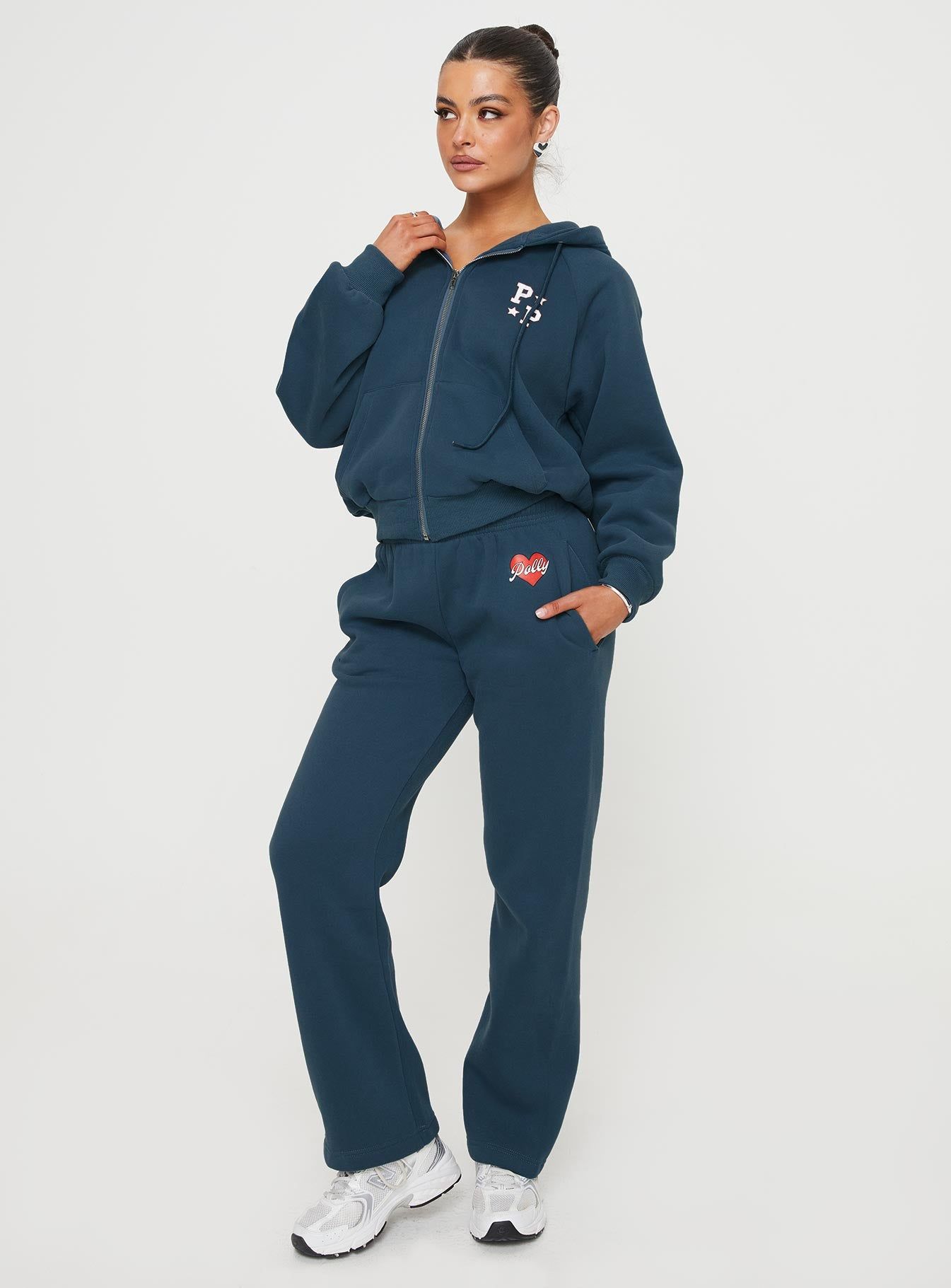 Princess Polly Track Pants Navy / Red sold by Princess Polly product image thumbnail 3