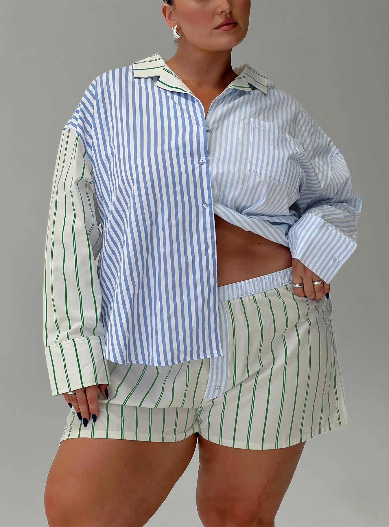 Get The Picture Shirt Multi Curve sold by Princess Polly