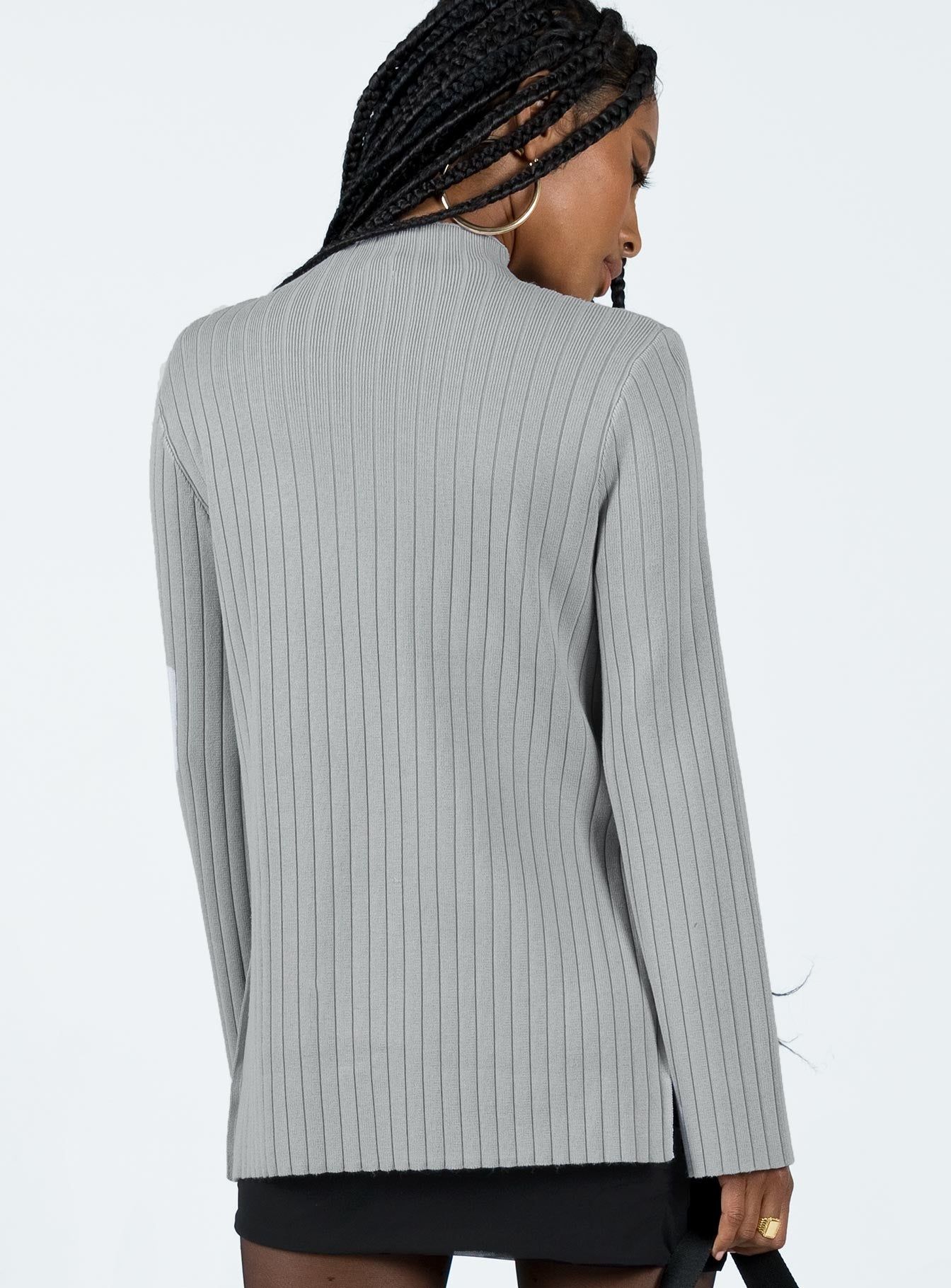 Allen Ribbed Sweater Grey sold by Princess Polly product image thumbnail 4