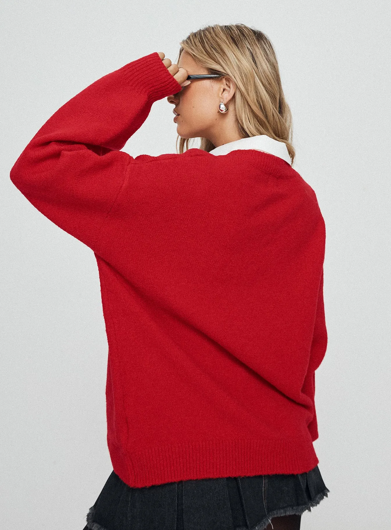 Ryanna Sweater Red sold by Princess Polly product image thumbnail 5