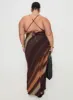 Otillie Maxi Dress Brown Multi Curve sold by Princess Polly