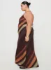 Otillie Maxi Dress Brown Multi Curve sold by Princess Polly