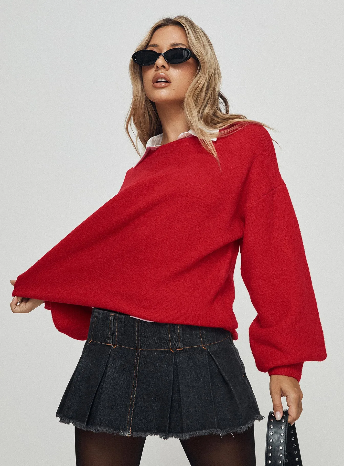 Ryanna Sweater Red sold by Princess Polly product image thumbnail 4