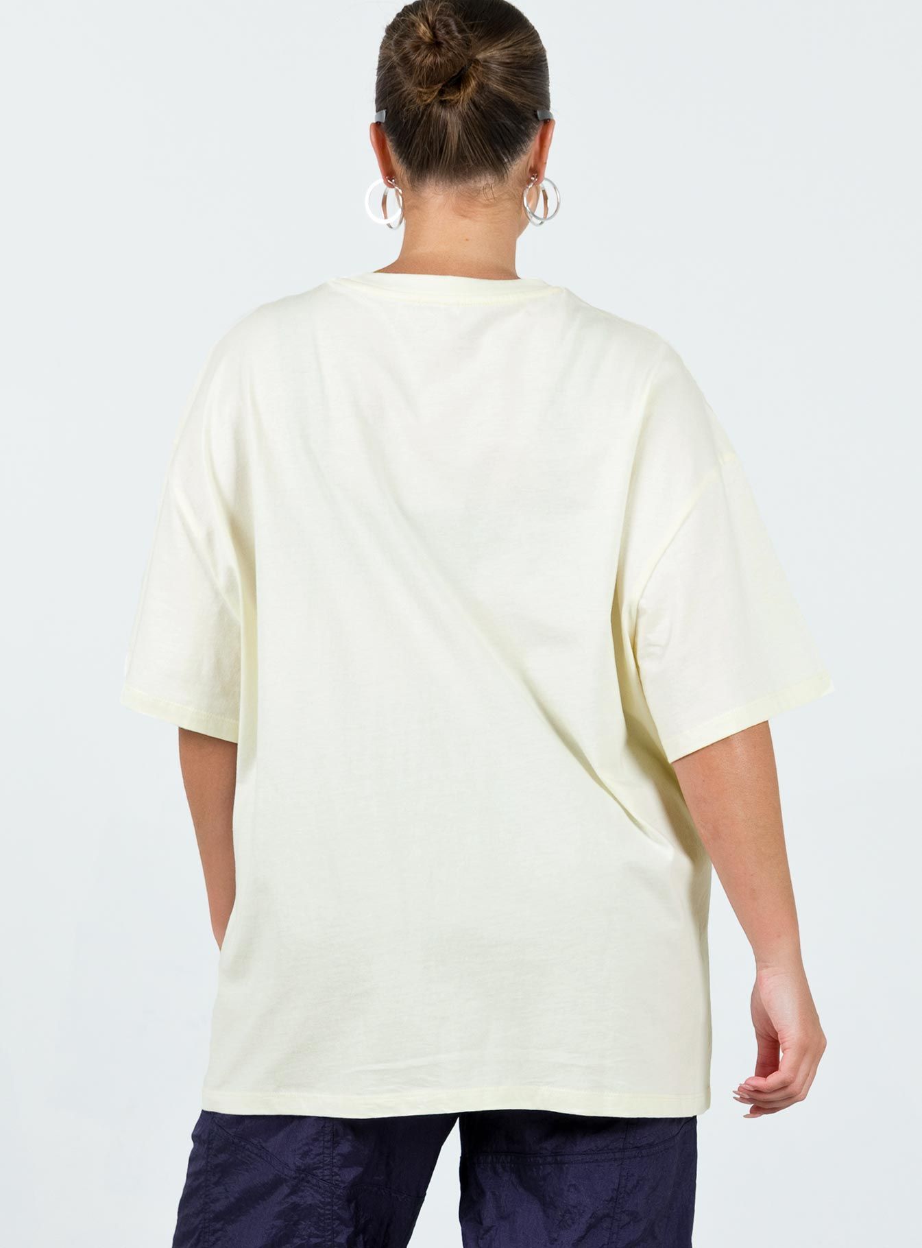 Hot Lap Oversized Tee Ivory sold by Princess Polly product image thumbnail 5
