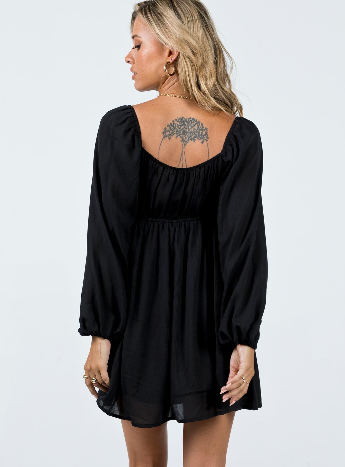 Bettie Mini Dress Black sold by Princess Polly product image thumbnail 4