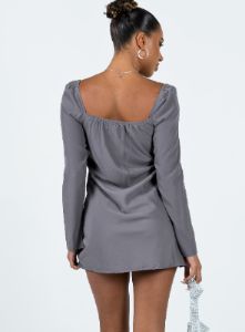 Star Power Mini Dress Slate sold by Princess Polly