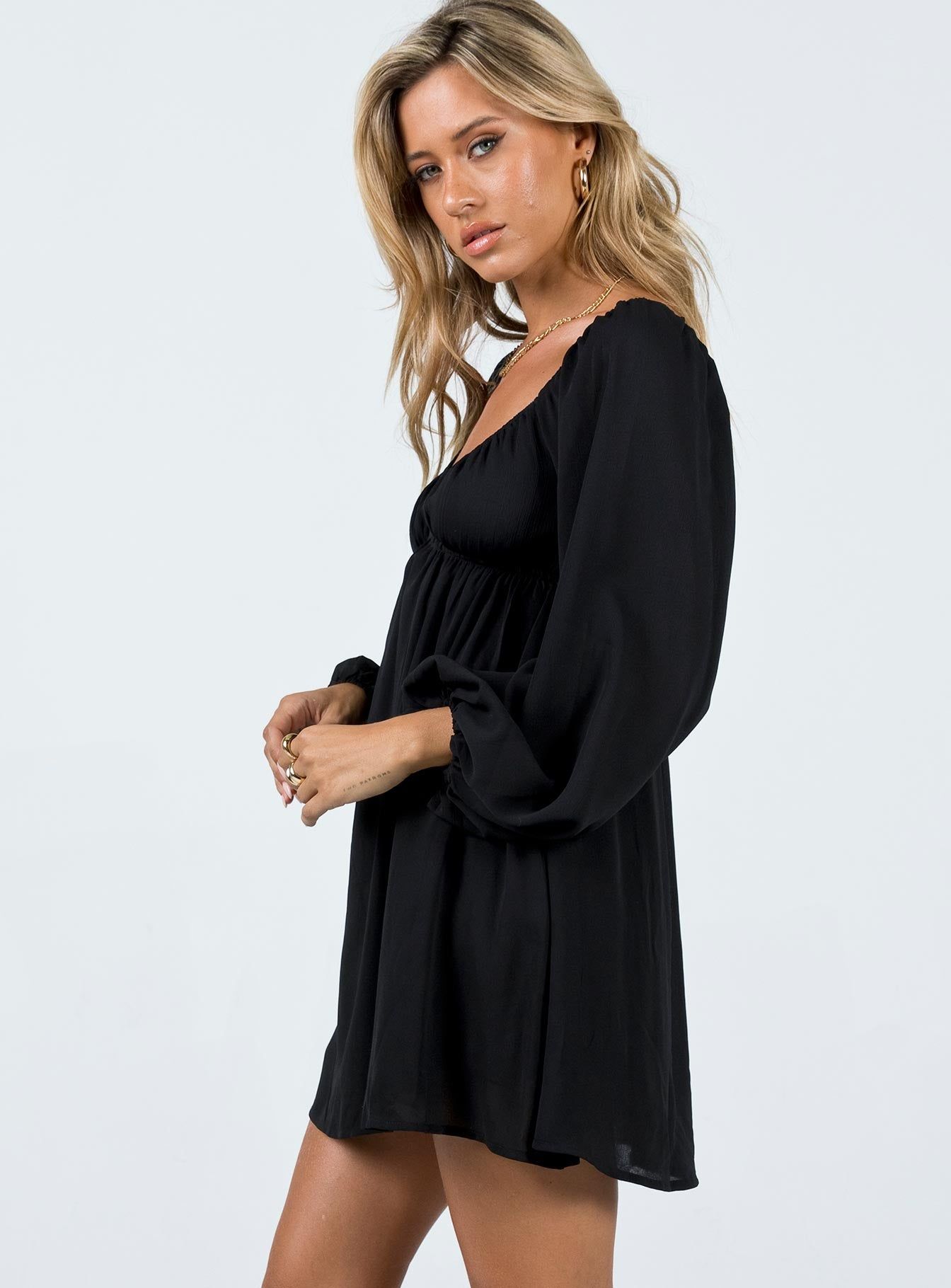 Bettie Mini Dress Black sold by Princess Polly product image thumbnail 3