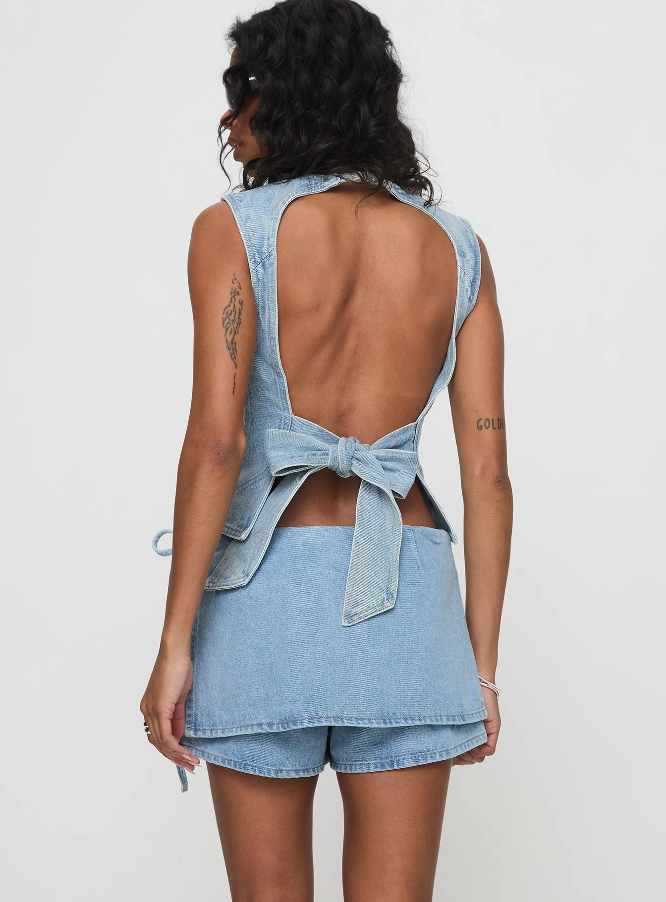 Countryside Skort Classic Denim sold by Princess Polly product image thumbnail 5